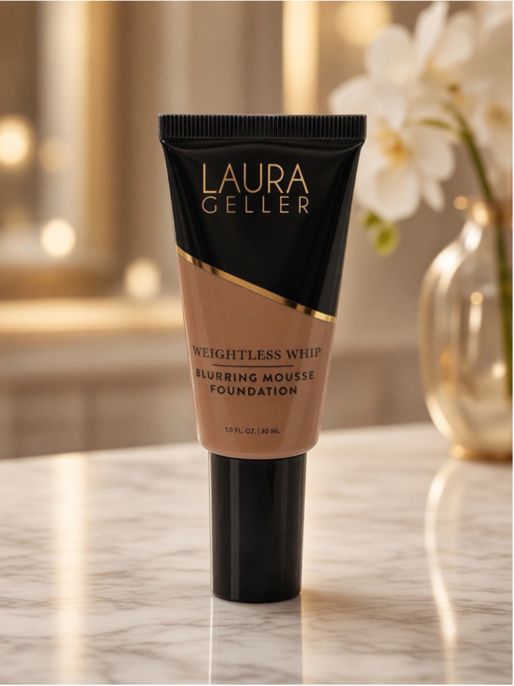Laura Geller Weightless Whip Blurring Mousse Foundation Sand 1 oz New Sealed